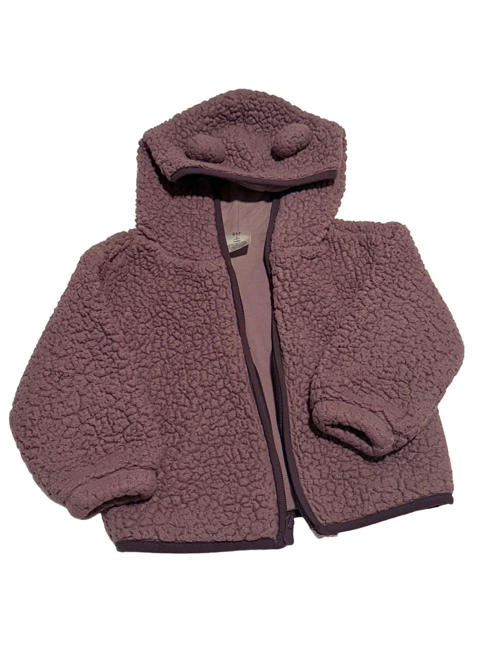 GAP‎ Kids Mauve Hooded Fleece Jacket